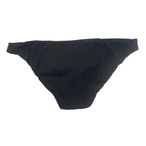 J Crew Scrunchie Bikini Bottom Black Hipster Size 3X BH480 New - Picture 2 of 5